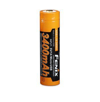 Акумулятор 18650 Fenix ​​3400mAh 3.6V з micro-USB зарядкою (Чорно-жовтий)