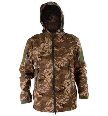 Армійська куртка з капюшоном Soft Shell (Піксель) M