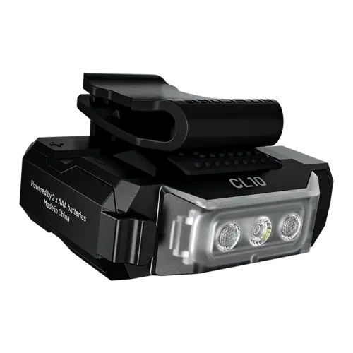 Фонарь на клипсе Nitecore CL10 белый + красный + синий свет 45лм 2хAAA (5 режимов)