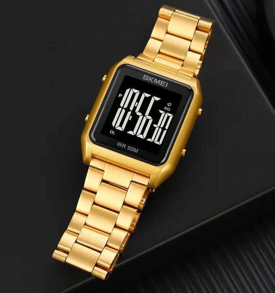 Чоловічий наручний годинник Skmei 1879 (Золотистий)