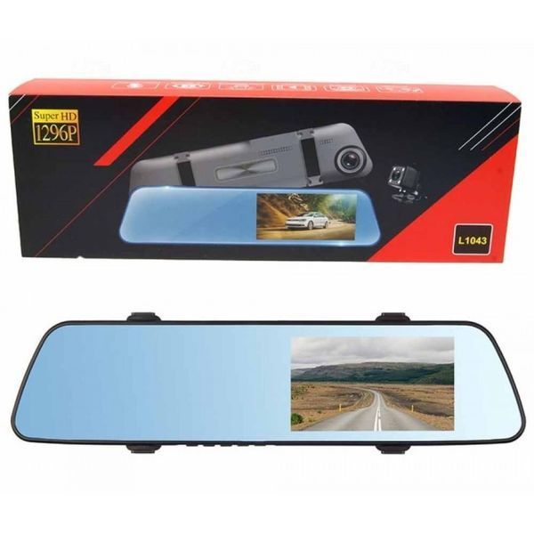Зеркало с видеорегистратором L1043T (2 камеры) 5'' touch AHD