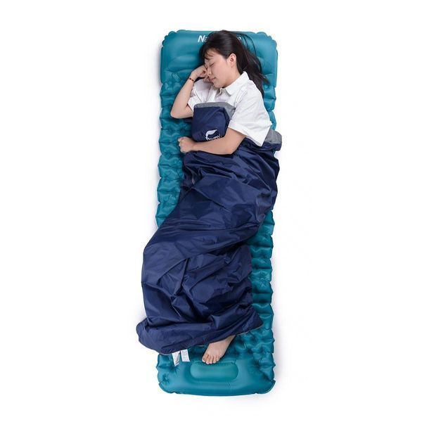 Надлегкий спальний мішок Naturehike LW180 NH21MSD04 Правий (15&deg;C) розмір M (Синій)