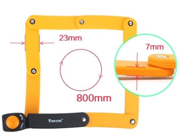 Складной замок для велосипеда Tonyon TY3876 Велозамок