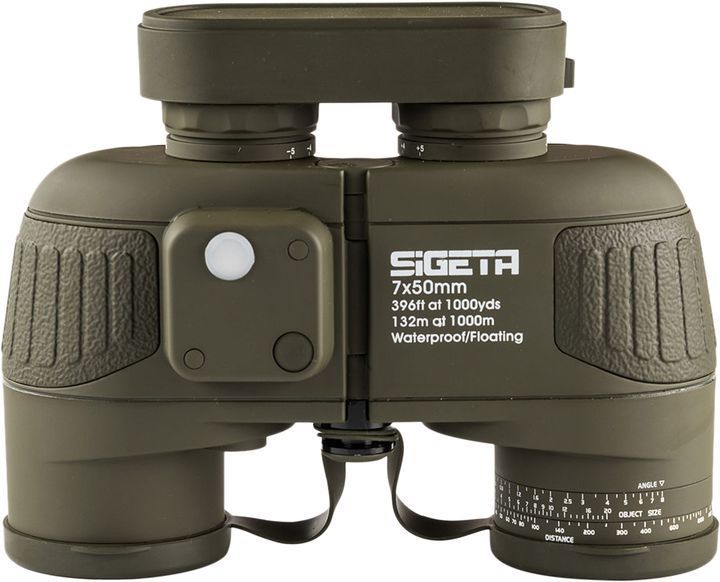 Бінокль морський Admiral 7x50 Military floating compass reticle Зелений