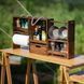 Кемпінгова етажерка з полицями Naturehike CNH22JU018 натуральне дерево