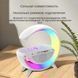 Настольная смарт лампа КP-3431 RGB ночник с колонкой Bluetooth и беспроводной зарядкой