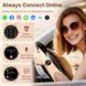 Жіночий розумний наручний годинник Smart Milano Gold Rubber 2 ремінці