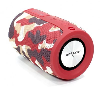 Бездротова Bluetooth колонка Zealot S32 5W (Камуфляж червоний)