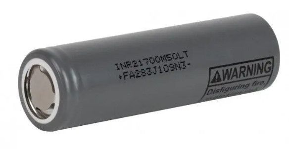 Акумулятор Li-ion 21700 5000mAh INR21700 M50LT 7.2A (Сірий)