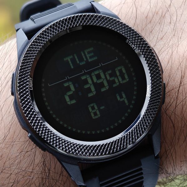 Годинник чоловічий водостійкий тактичний North Edge Nexus Rubber з компасом (2 ремінці)