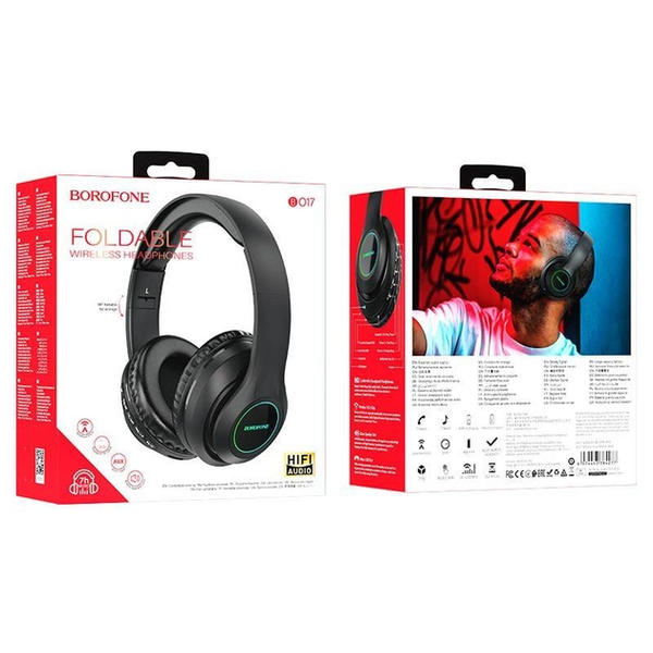Бездротові навушники Borofone BO17 Bluetooth V5.0 (Чорний)