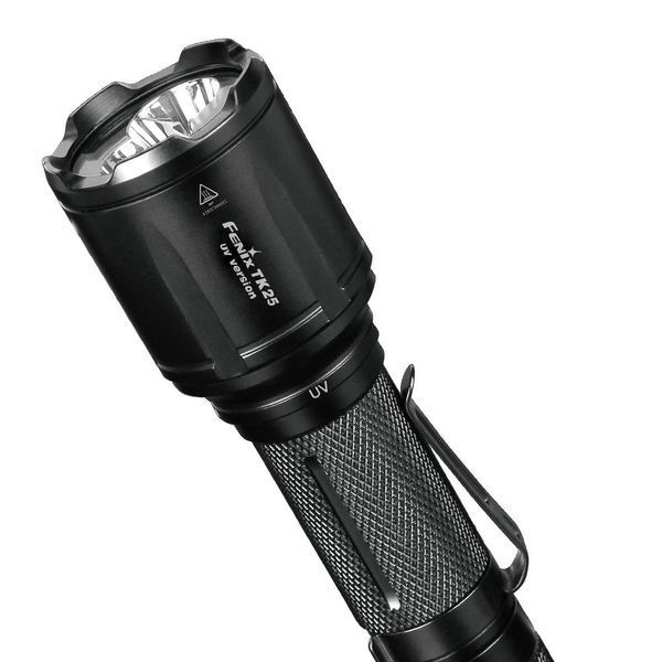 Ручний тактичний ліхтарик Fenix TK25 UV Cree XP-G2 1000лм 1x18650 (Чорний)