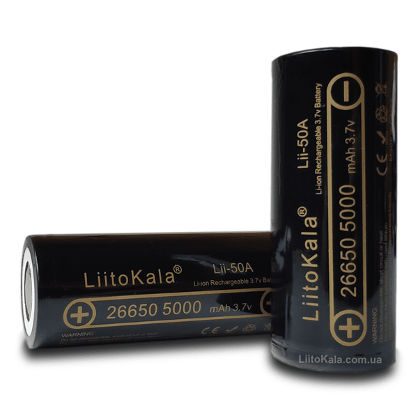 Аккумулятор Li-ion LiitoKala Lii-50A 26650 5000 mAh 3.7V