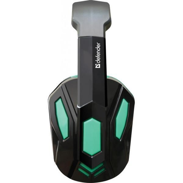 Ігрові навушники Defender Warhead G-275 1.8м Зелено-чорні