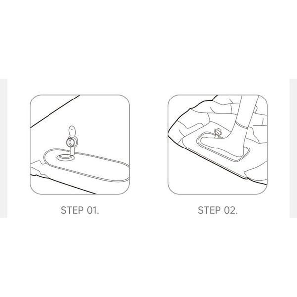 Матрас двухместный Naturehike CNK2550WS019 (65 мм) со встроенной помпой Зеленый