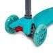 Триколісний самокат Scale Scooter Maxi до 60 кг зі світящимися колесами (Блакитний)