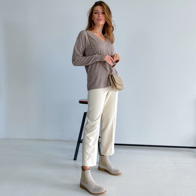 Класичні жіночі штани Абріс Trand (Молочні) 50