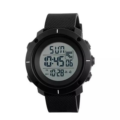 Чоловічий спортивний наручний годинник Skmei 1212 (Чорний)