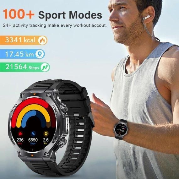 Годинник розумний наручний Smart Mevaden Ultra Steel (2 ремінці)