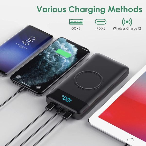 Зарядное устройство Power Bank HX160Q2 30800mAh 25W-PD (2USB+Type-C) Черный