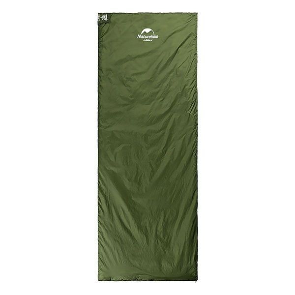 Надлегкий спальний мішок Naturehike LW180 NH21MSD04 Правий (15&deg;C) розмір M (Темно-зелений)