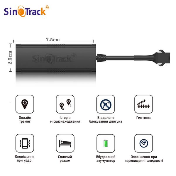 GPS-трекер SinoTrack ST901m для отслеживания электросамоката, мотоцикла и автомобиля