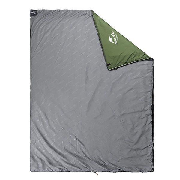 Надлегкий спальний мішок Naturehike LW180 NH21MSD04 Правий (15&deg;C) розмір M (Темно-зелений)