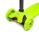 Триколісний самокат Scale Scooter Maxi до 60 кг зі світящимися колесами (Зелений)