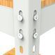 Металевий стелаж Emby Light Series (розмір 1500х900x450мм) 4 полиці ДСП до 100кг Білий