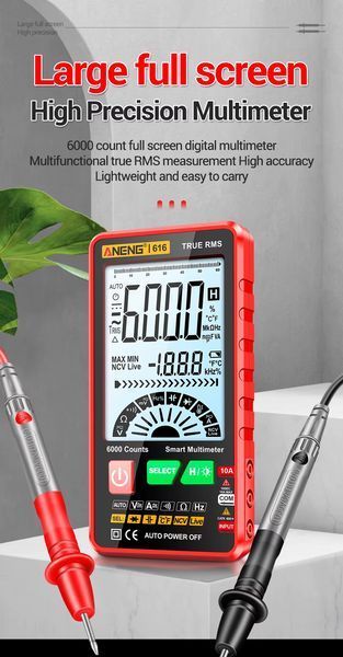 Цифровой мультиметр Aneng 616A Красный