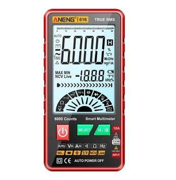 Цифровой мультиметр Aneng 616A Красный