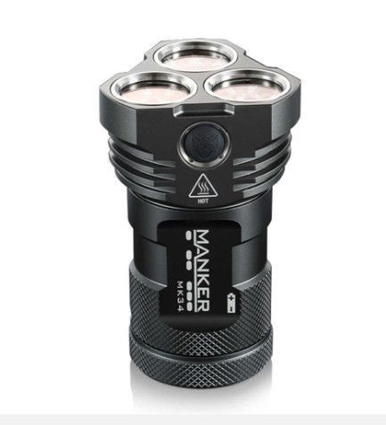 Мощный фонарь Manker MK34 8000lm 12xCree XPG3 + подарок