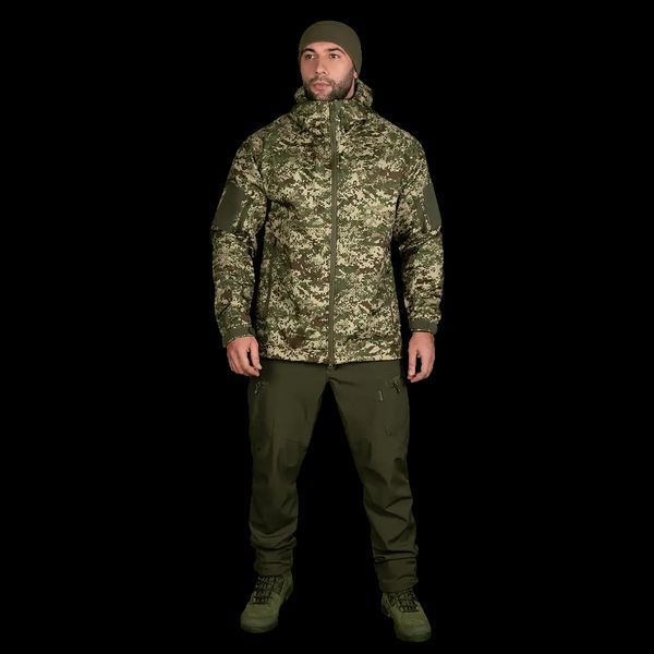 Куртка мужская теплая Stalker SoftShell (7495) Хищник пиксель L