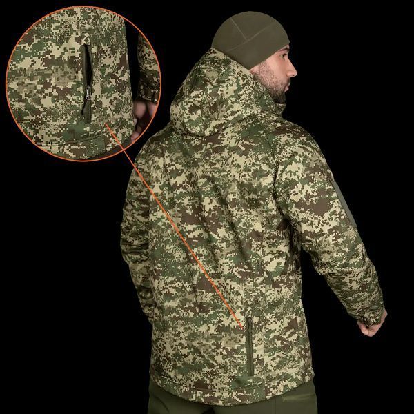 Куртка мужская теплая Stalker SoftShell (7495) Хищник пиксель L