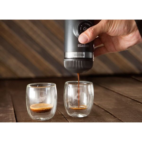 Эспрессо-кофеварка Wacaco Nanopresso с чехлом (Серый)