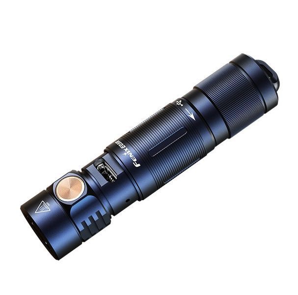 Ручний міні ліхтарик Fenix E05R 400лм Micro-USB (Чорний)