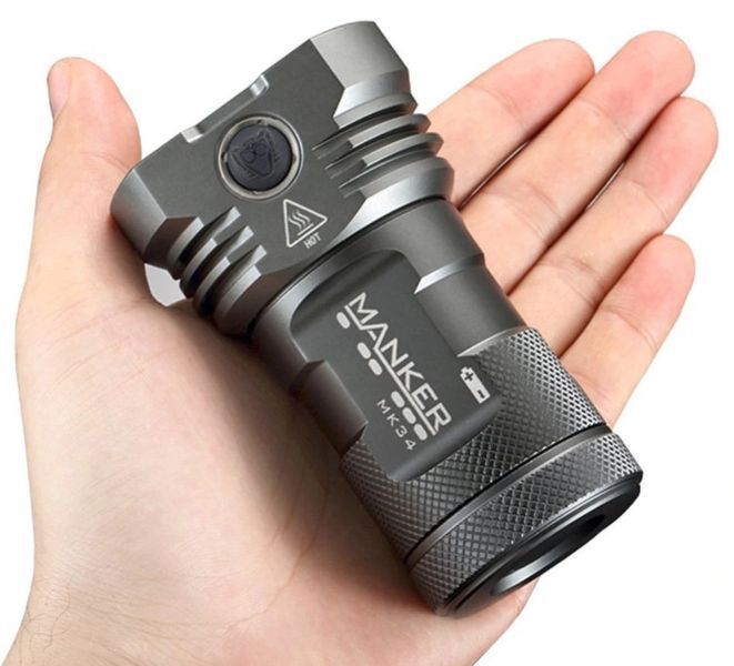 Мощный фонарь Manker MK34 8000lm 12xCree XPG3 + подарок