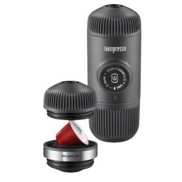 Портативне механічне еспресо кавоварка Wacaco Nanopresso + адаптер для капсул (для меленої кави)