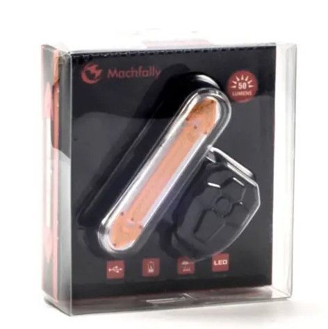 Велосипедна задня фара (габарит) QCA2 Стоп + повороти + пульт + microUSB 5 режимів