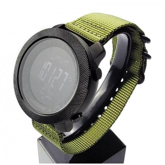 Чоловічий наручний годинник North Edge Apache 5BAR Зелений
