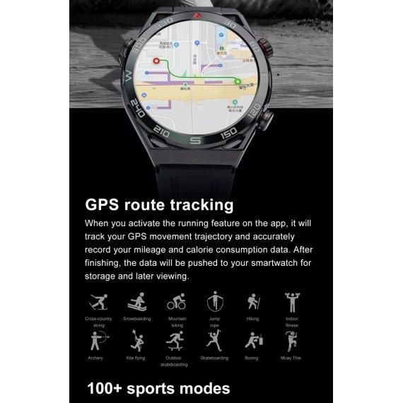 Мужские наручные умные часы Smart Ultramate с GPS (Black)