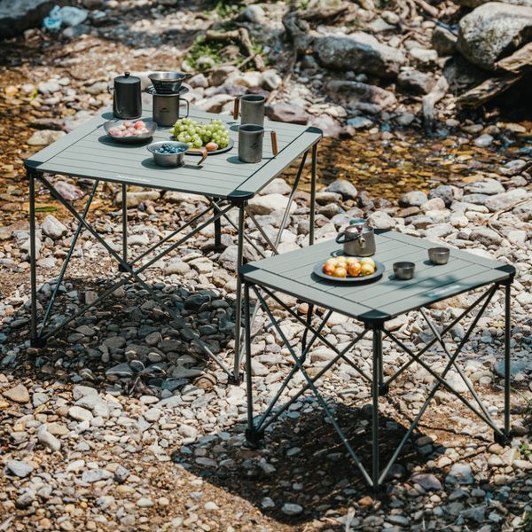 Стол складной Naturehike CNK2450JJ013 алюминий L (Серый)