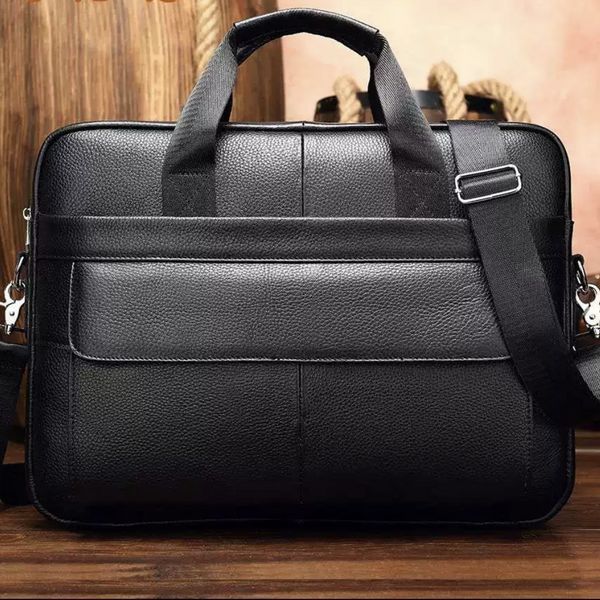 Сумка для ноутбука и документов Tiding Bag (39 х 28 х 8 см) деловой портфель Черный