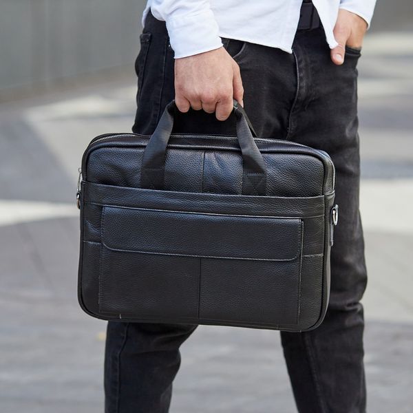 Сумка для ноутбука и документов Tiding Bag (39 х 28 х 8 см) деловой портфель Черный