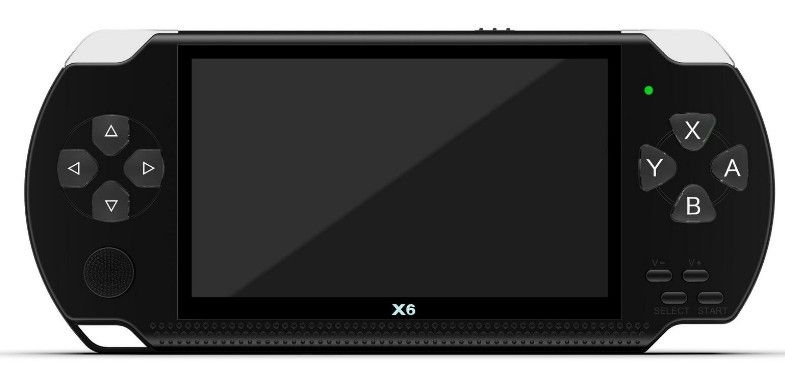 Портативная игровая приставка консоль Psp Х6 4.3" экран 8 ГБ Черный