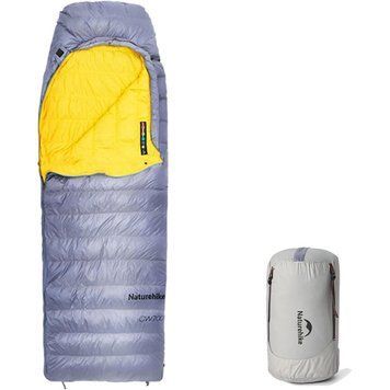 Спальный мешок с натуральным пухом Naturehike CW700 CNK2450WS048 Желто-серый М