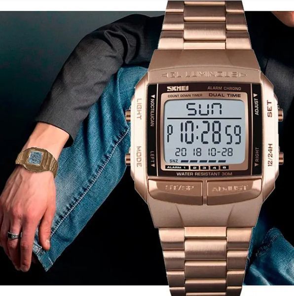 Спортивний годинник Skmei Illuminator Рожевий