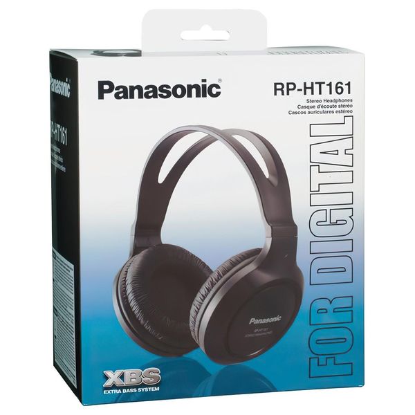 Проводные полноразмерные наушники Panasonic RP-HT161E-K (Черный)