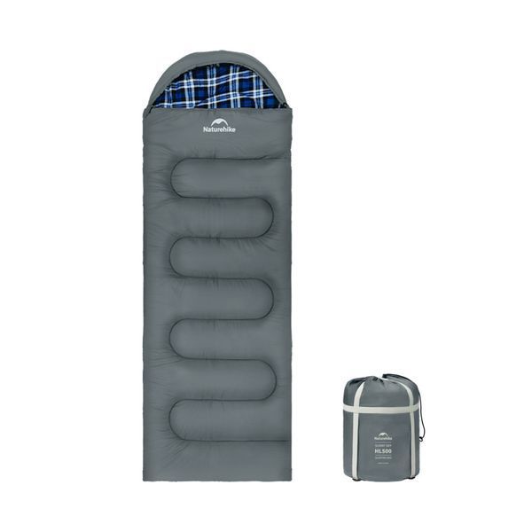 Спальный мешок с капюшоном Naturehike Clear Sky CNK2450WS042 (220 х 80см) Серый