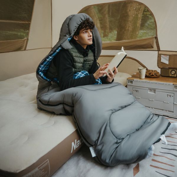 Спальный мешок с капюшоном Naturehike Clear Sky CNK2450WS042 (220 х 80см) Серый